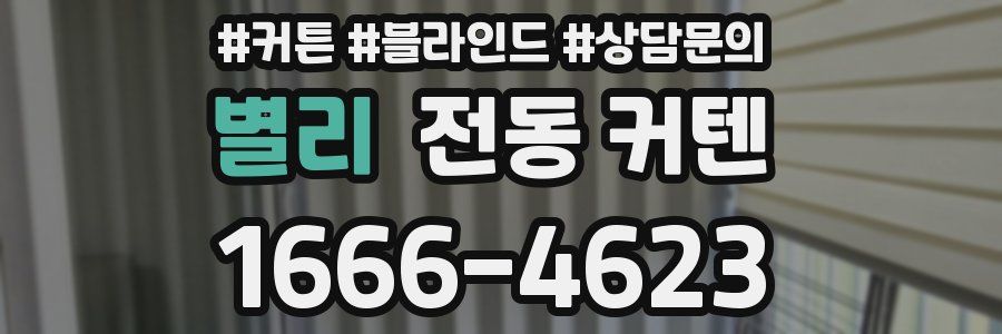 별리 전동 커텐