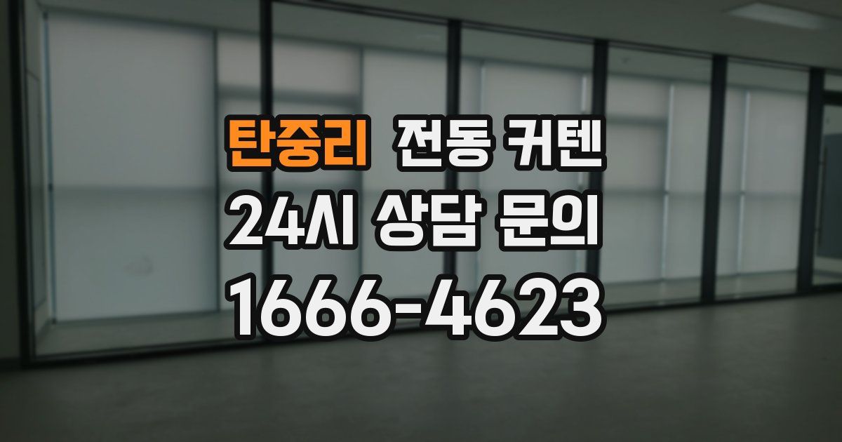 탄중리 전동 커텐