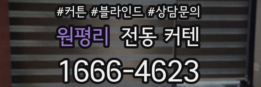 원평리 전동 커텐