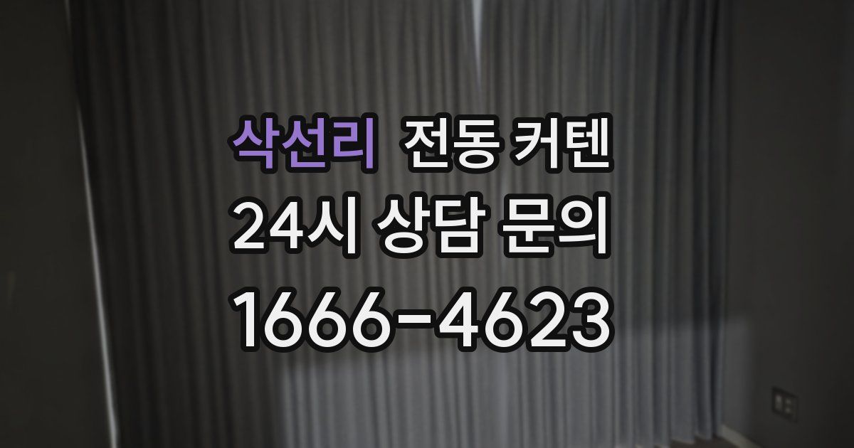 삭선리 전동 커텐