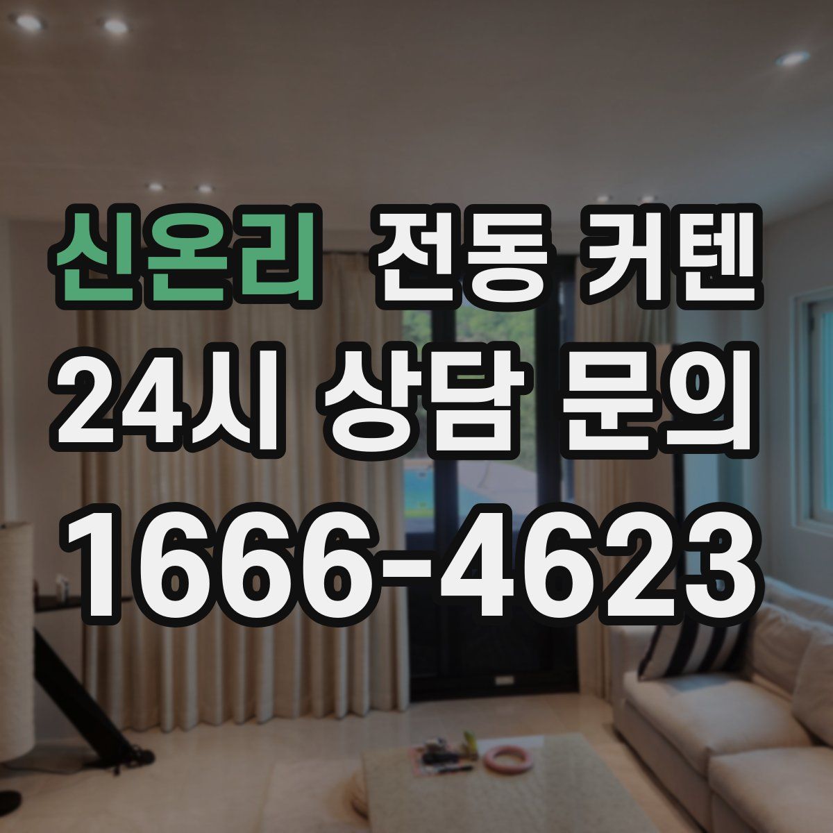 신온리 전동 커텐