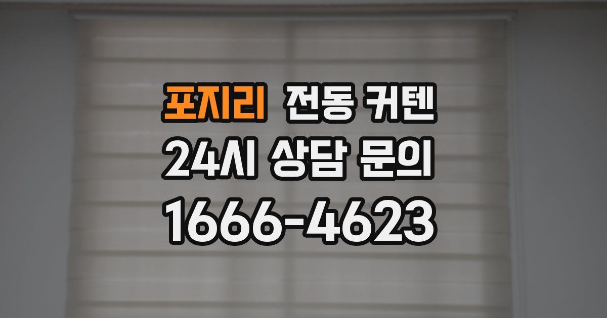 포지리 전동 커텐