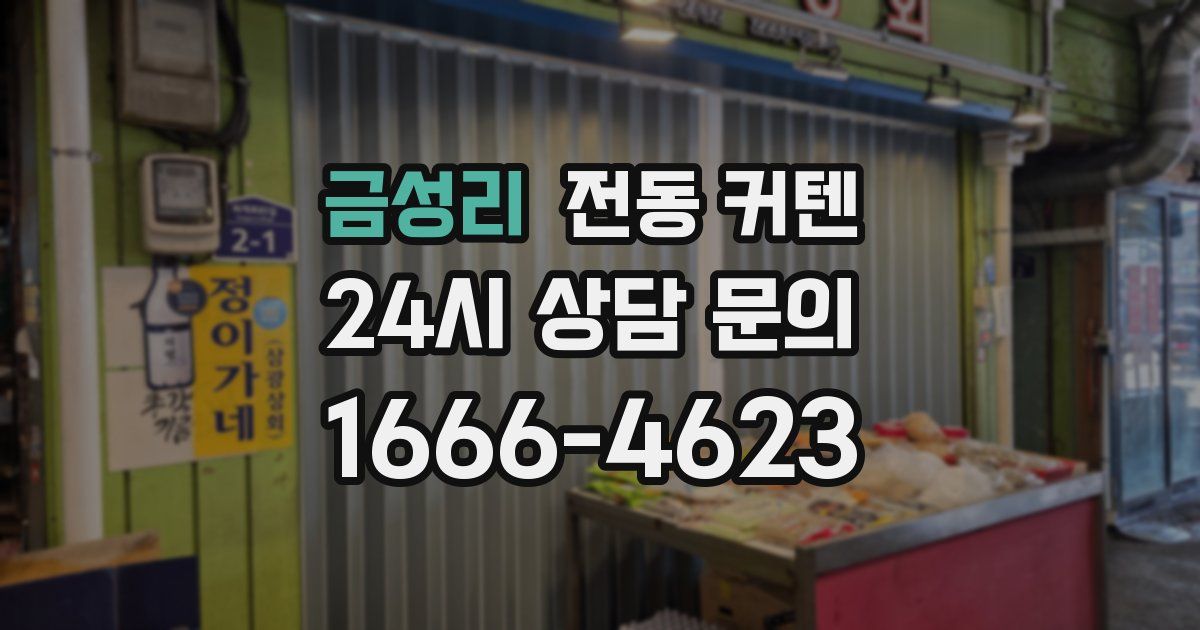 금성리 전동 커텐