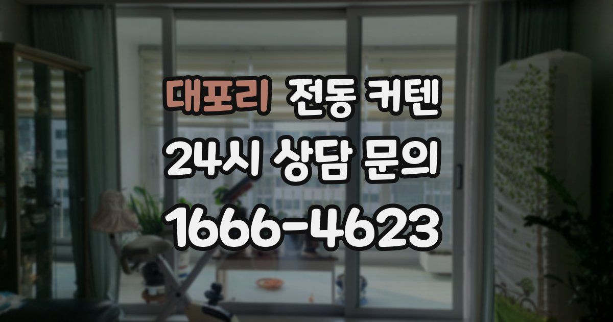 대포리 전동 커텐