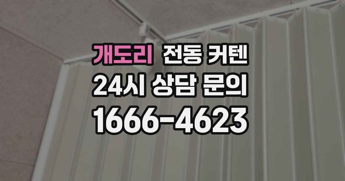 개도리 전동 커텐