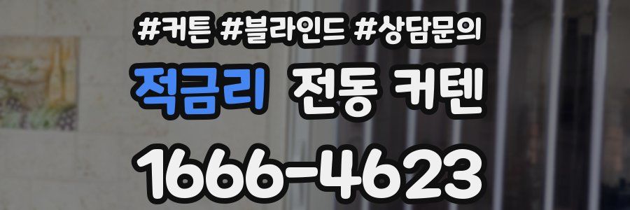 적금리 전동 커텐