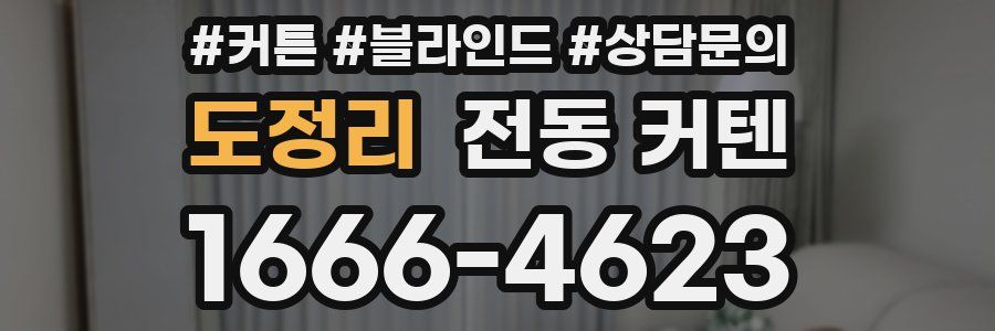 도정리 전동 커텐