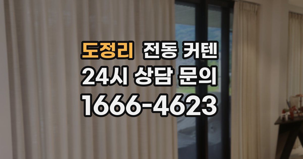 도정리 전동 커텐