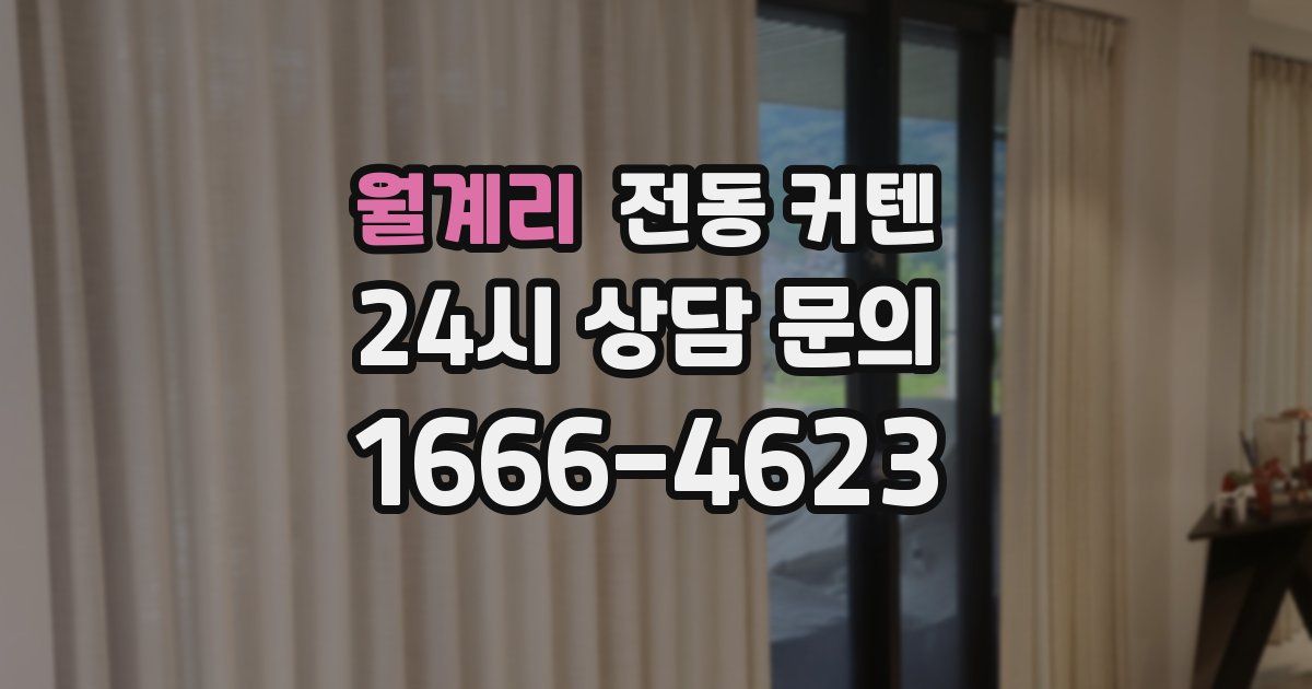 월계리 전동 커텐