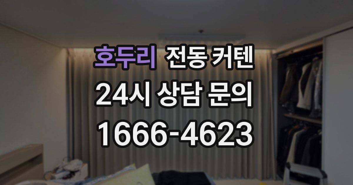 호두리 전동 커텐