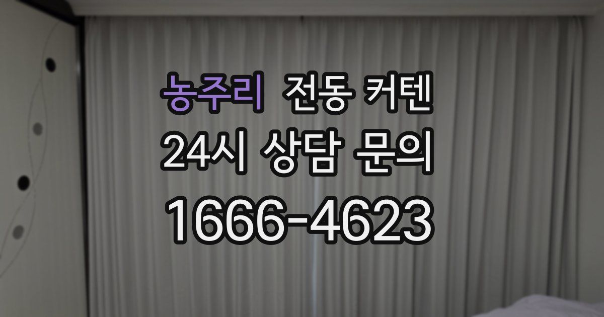 농주리 전동 커텐