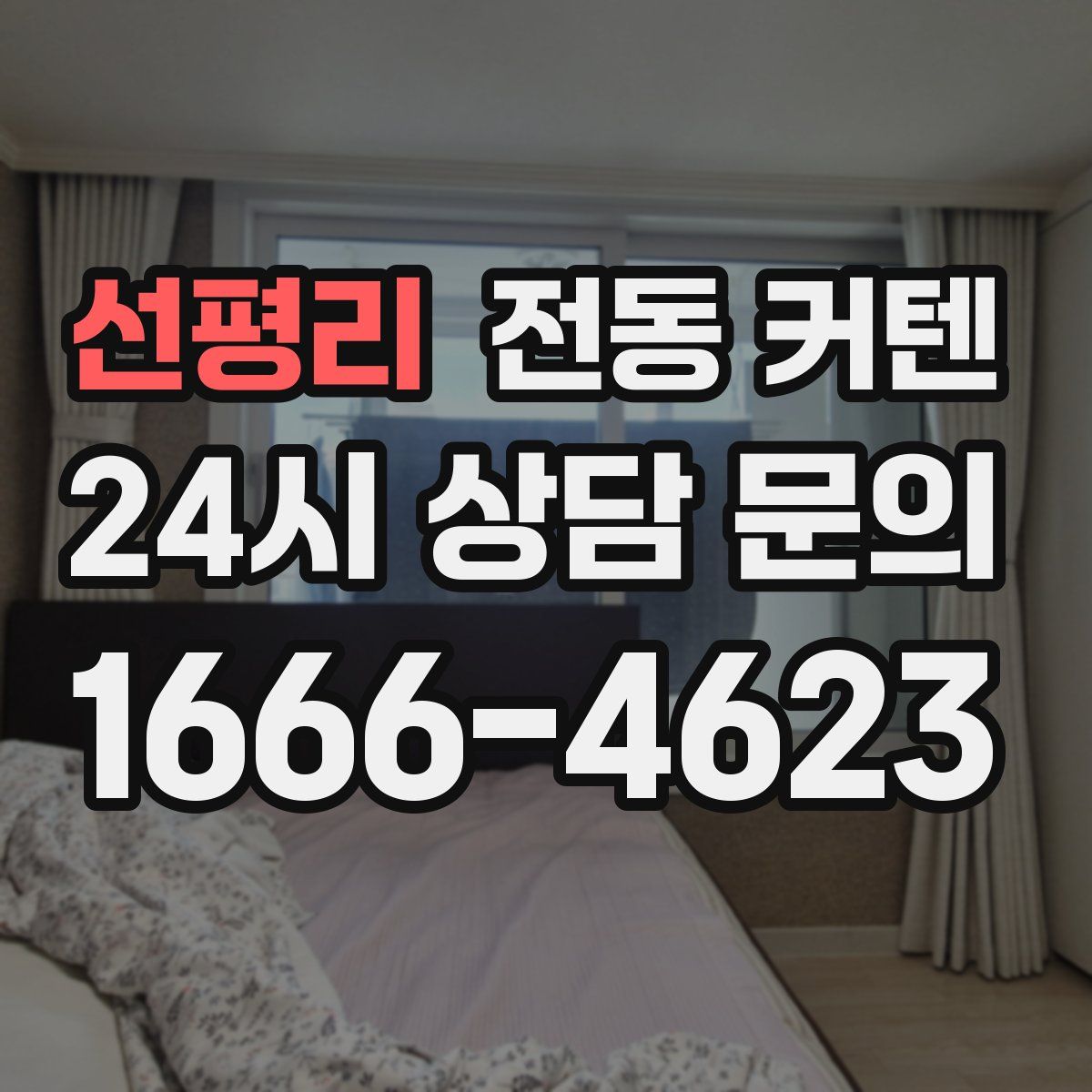 선평리 전동 커텐