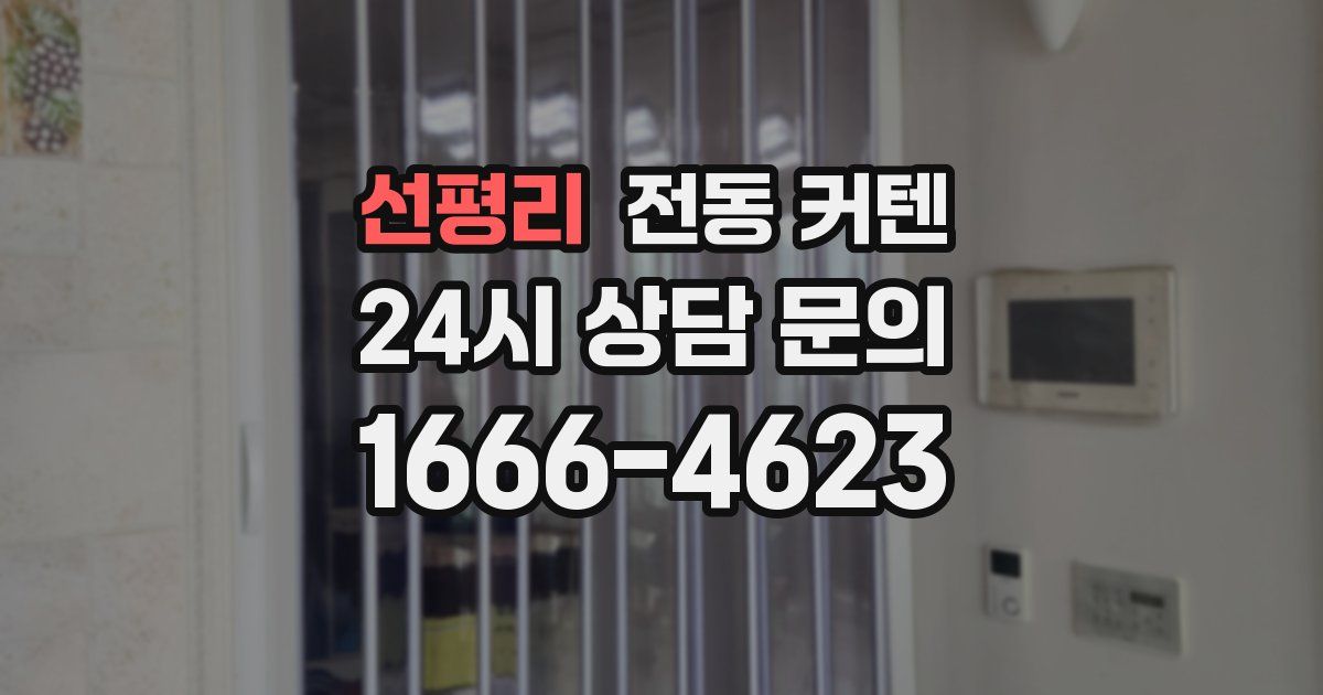 선평리 전동 커텐