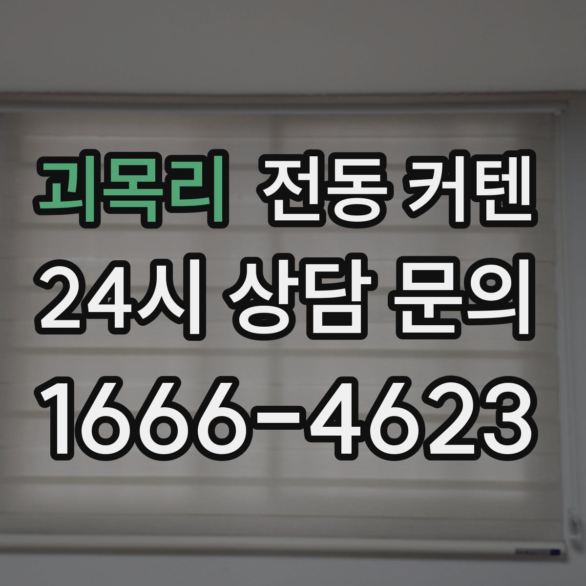 괴목리 전동 커텐