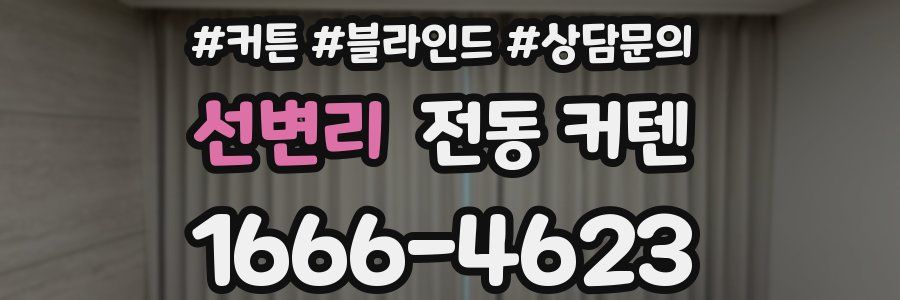 선변리 전동 커텐