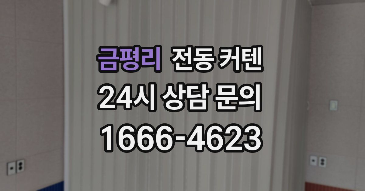 금평리 전동 커텐