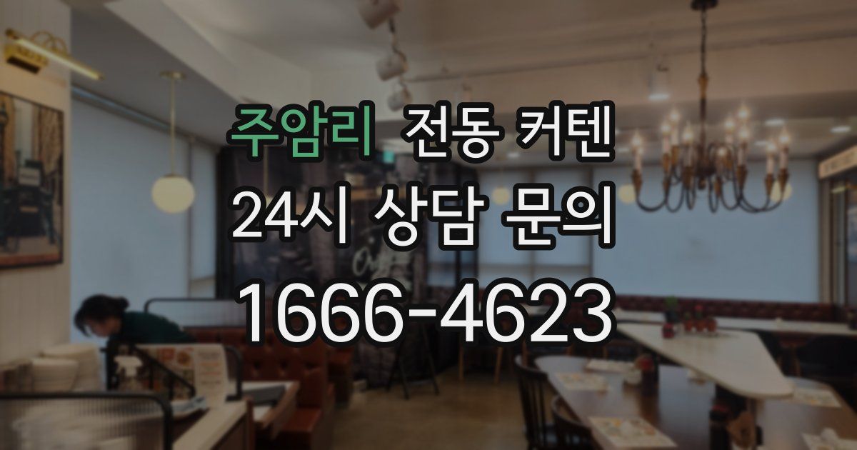 주암리 전동 커텐