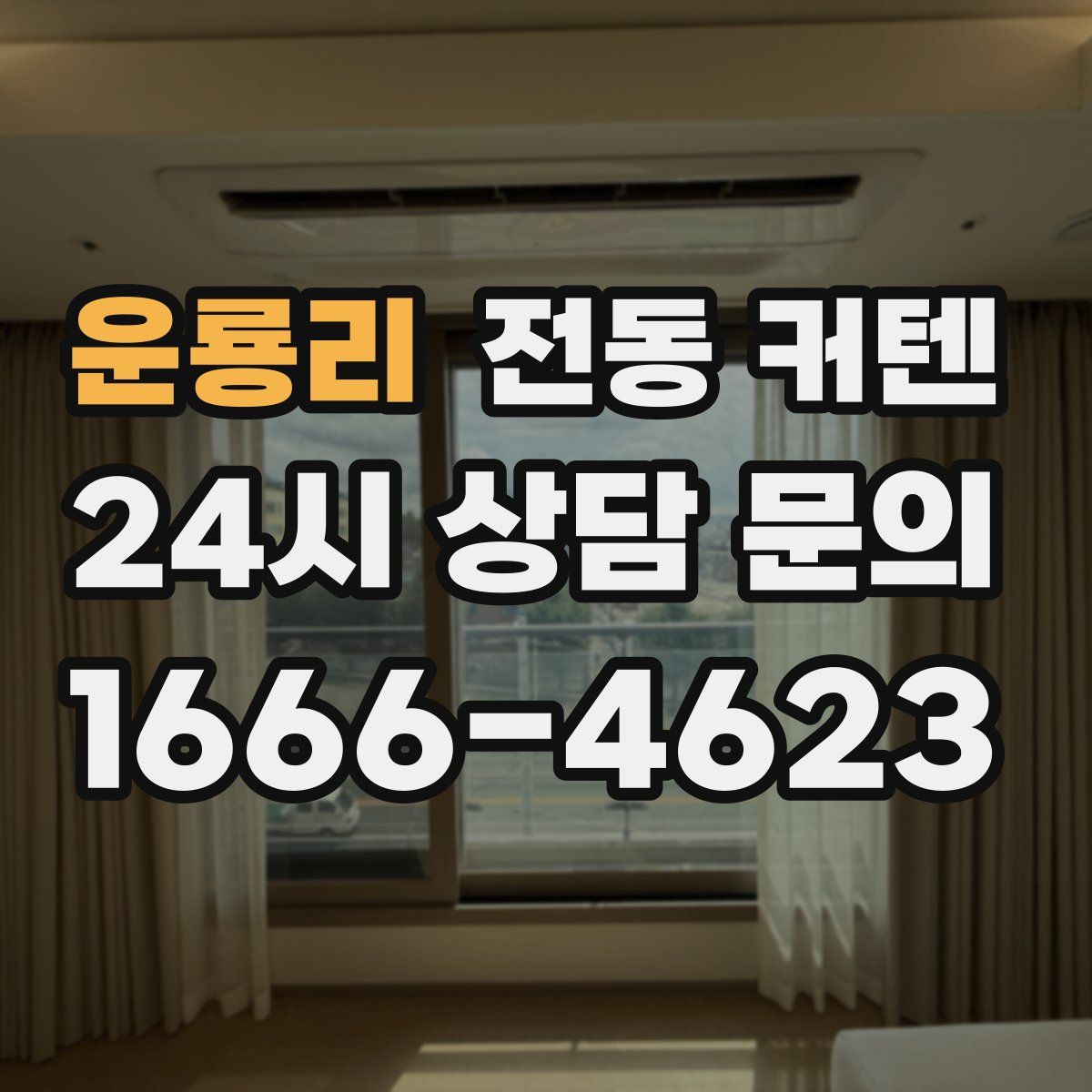 운룡리 전동 커텐