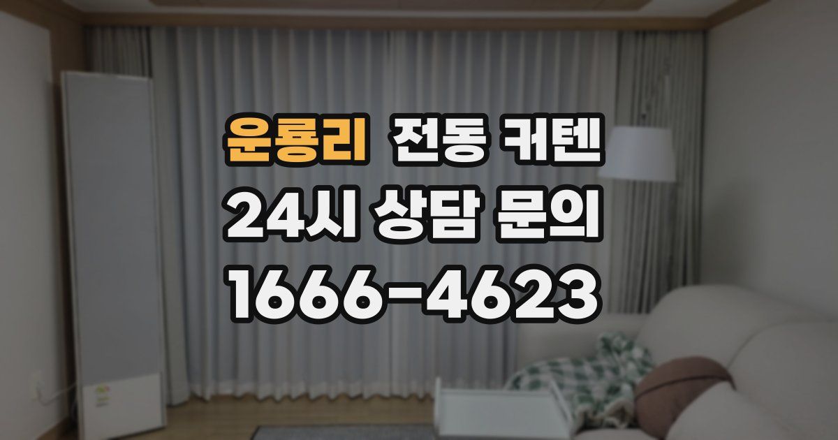 운룡리 전동 커텐