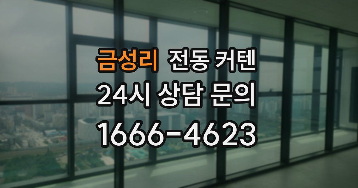 금성리 전동 커텐
