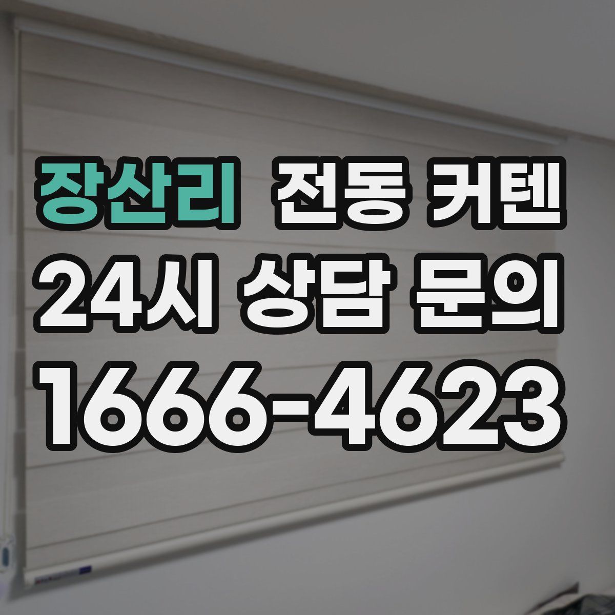 장산리 전동 커텐
