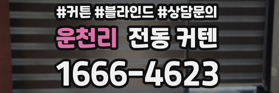 운천리 전동 커텐