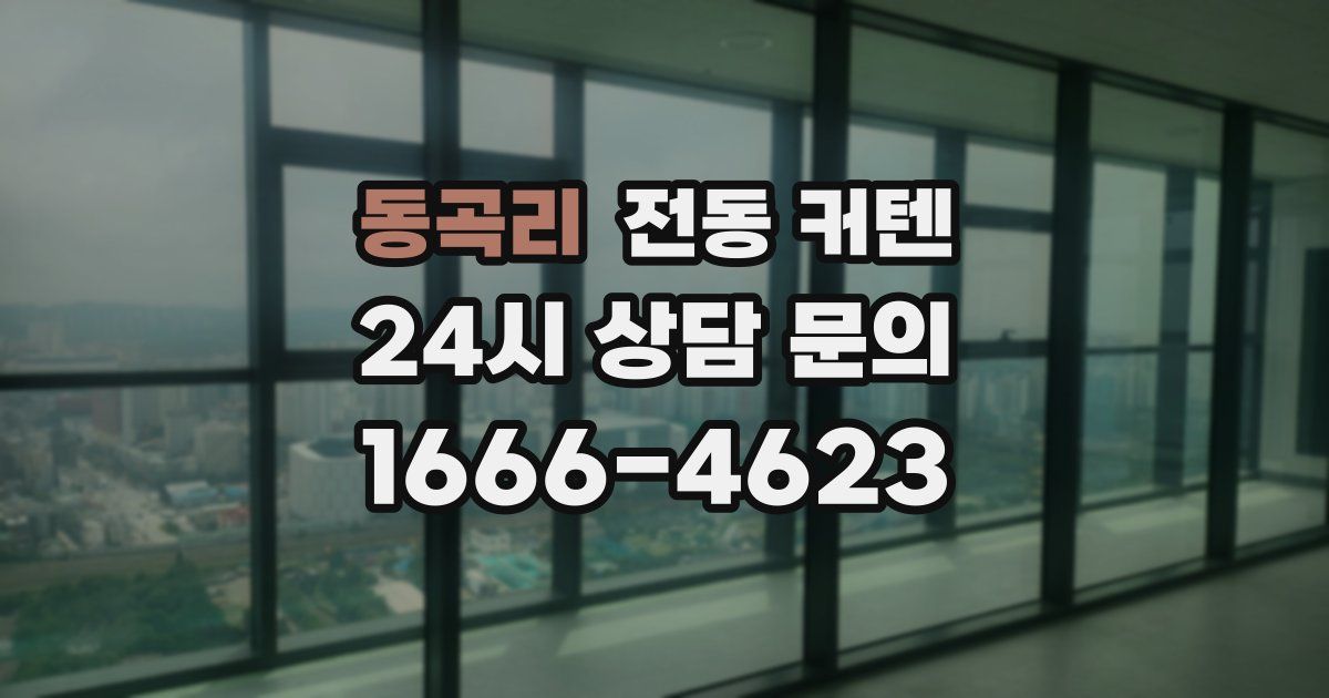 동곡리 전동 커텐