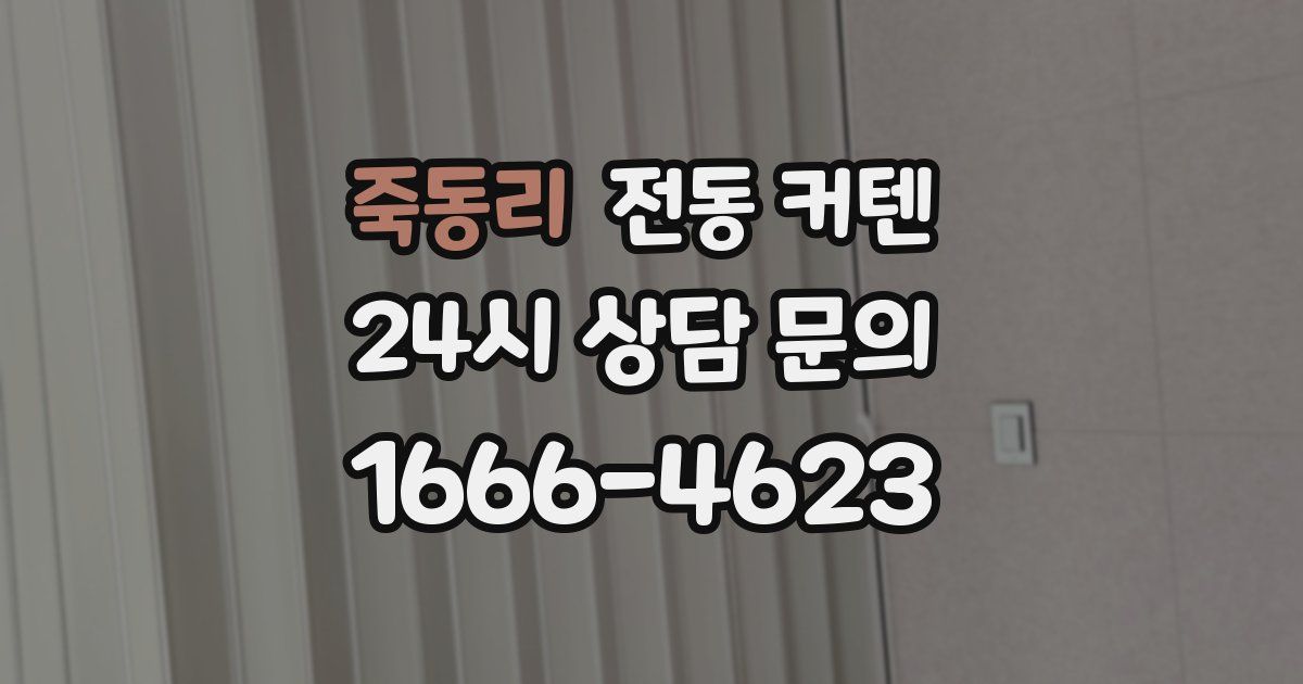 죽동리 전동 커텐