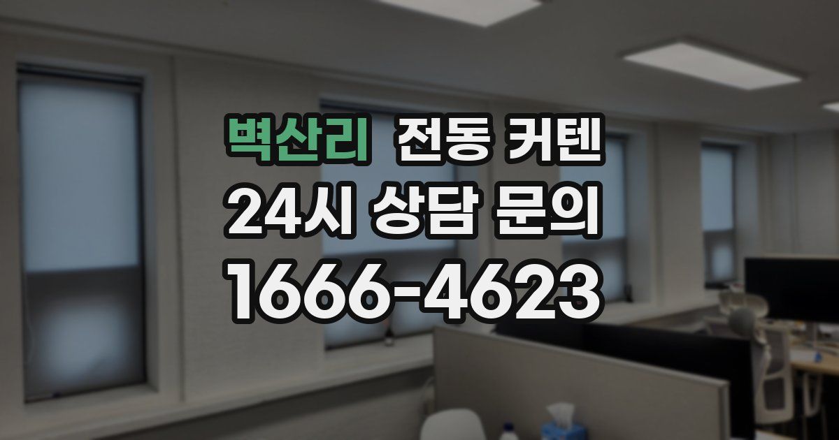 벽산리 전동 커텐