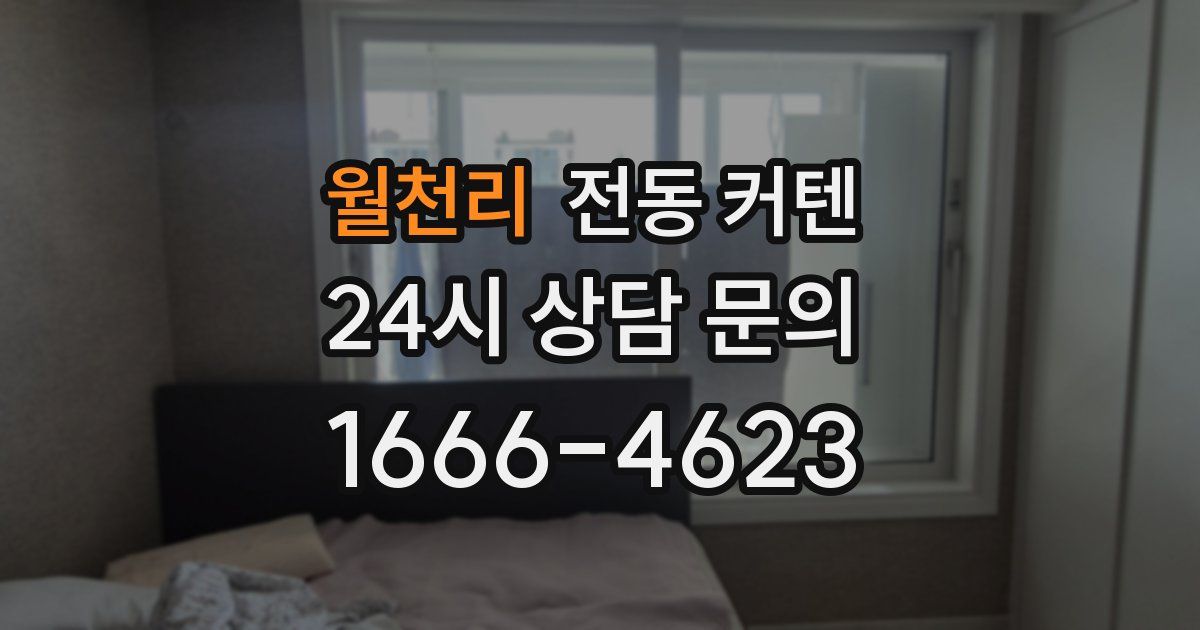 월천리 전동 커텐