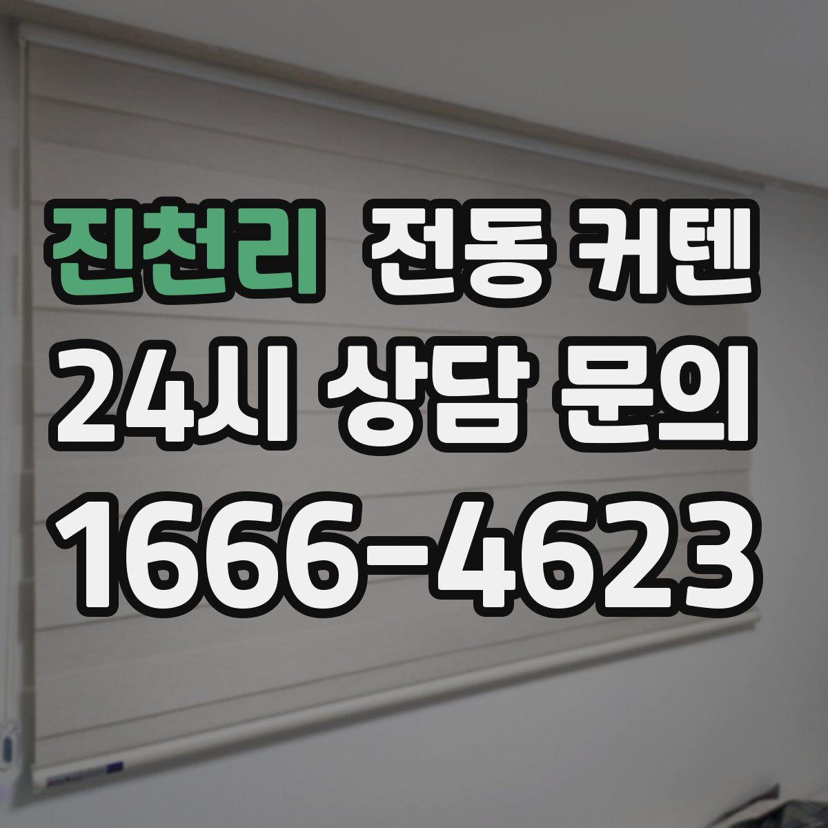 진천리 전동 커텐