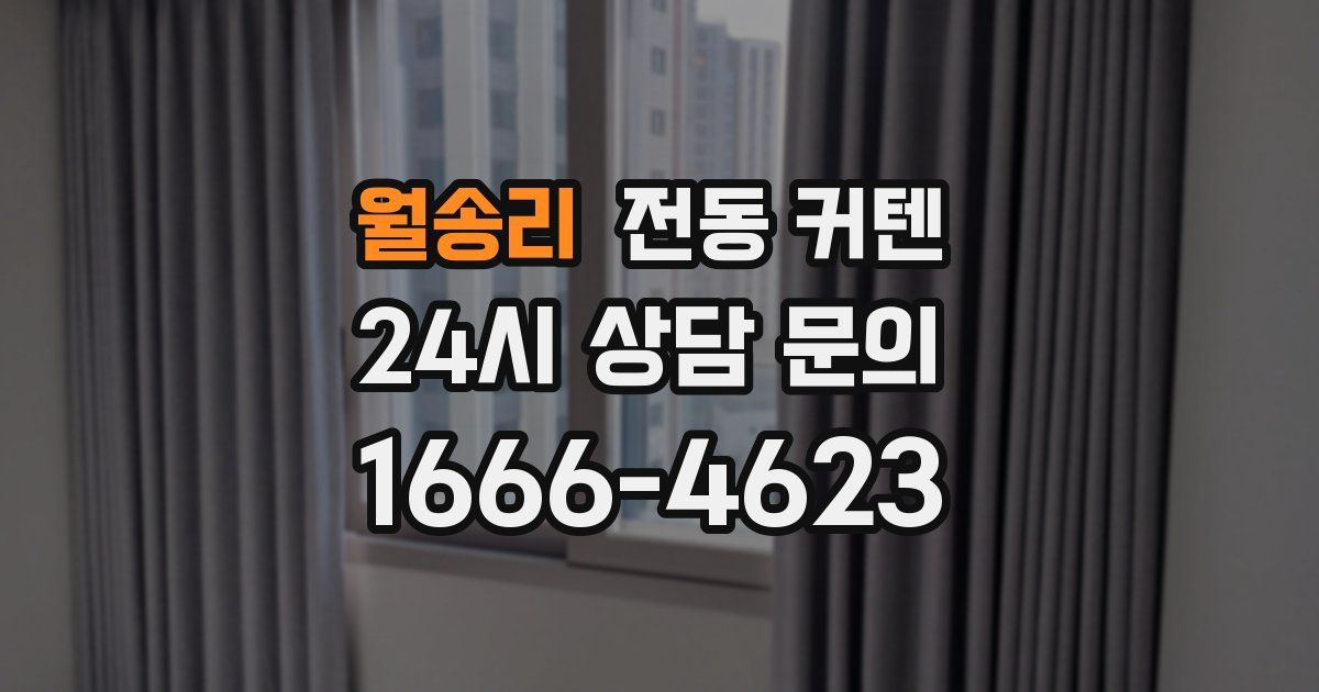 월송리 전동 커텐