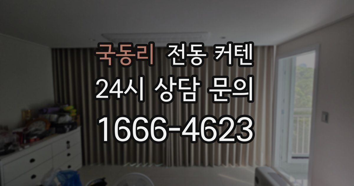 국동리 전동 커텐