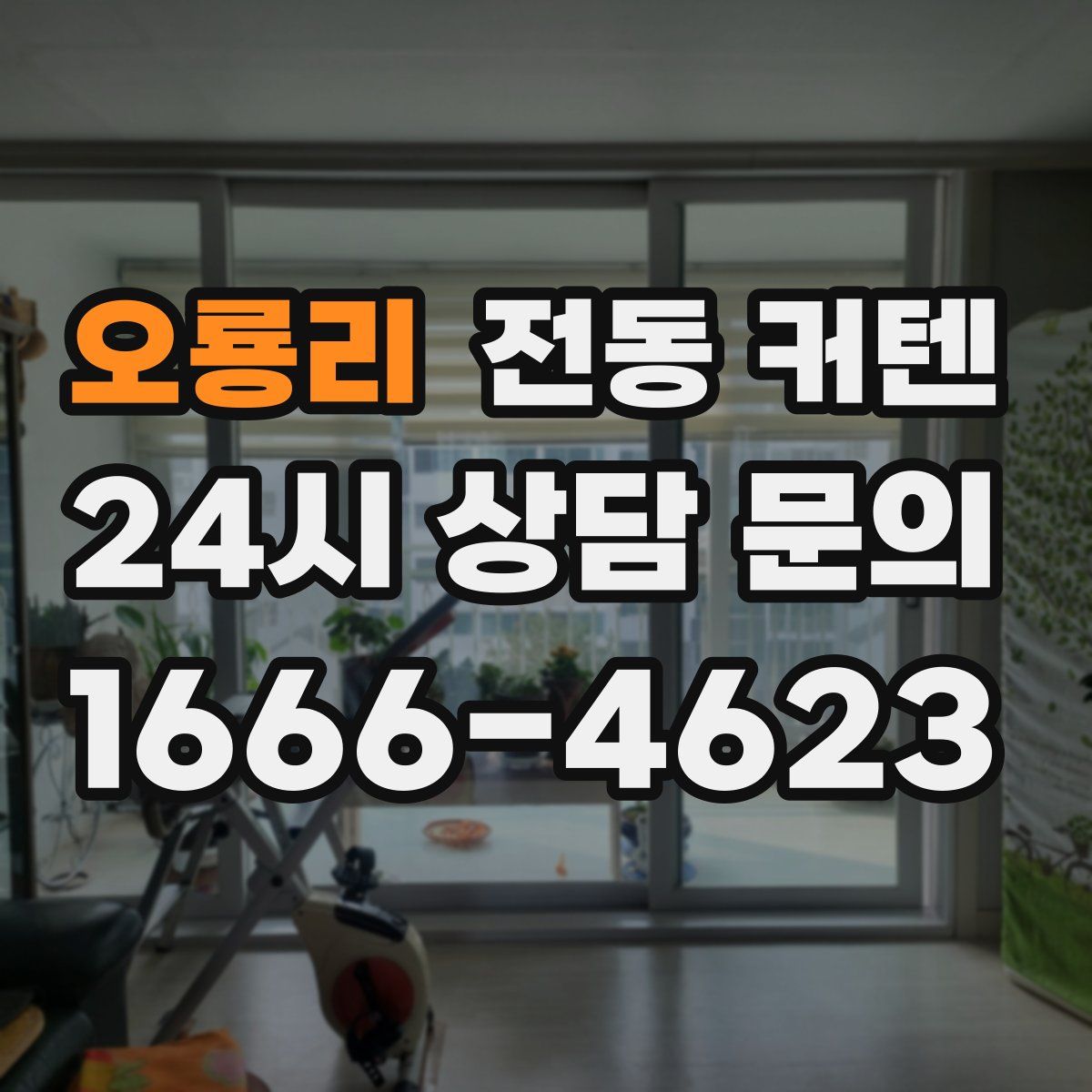 오룡리 전동 커텐