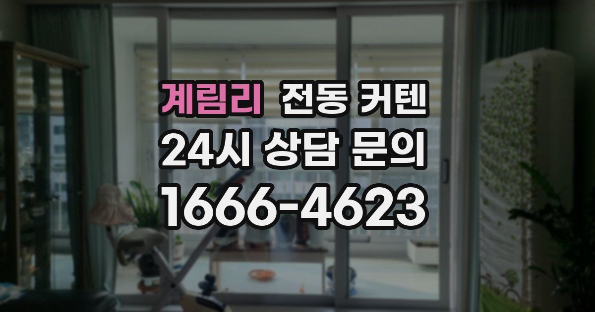 계림리 전동 커텐