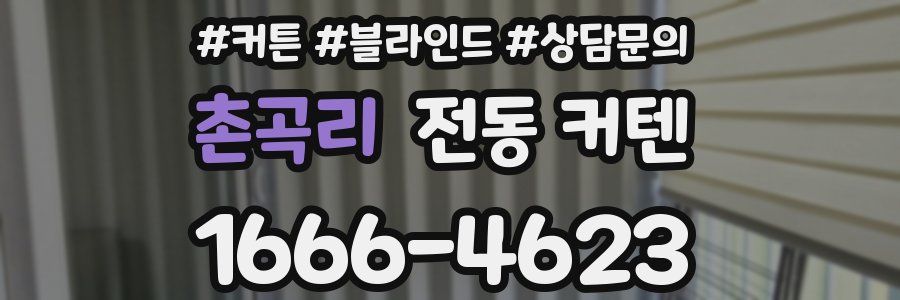 촌곡리 전동 커텐