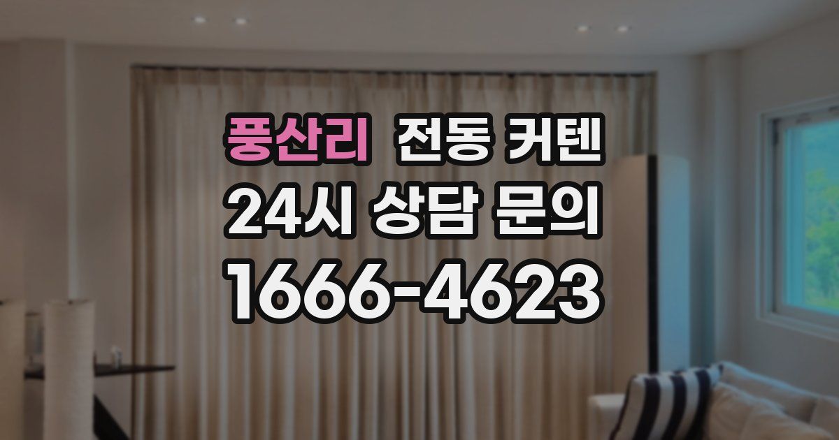 풍산리 전동 커텐