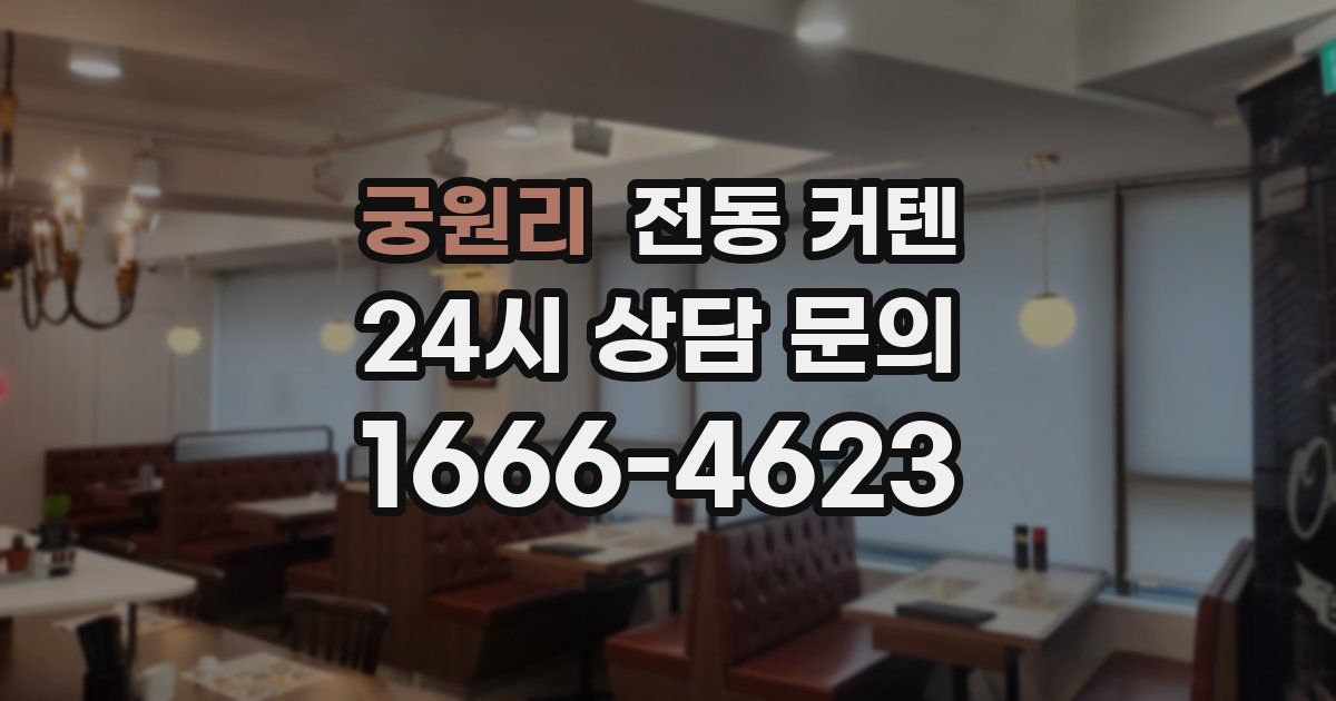 궁원리 전동 커텐