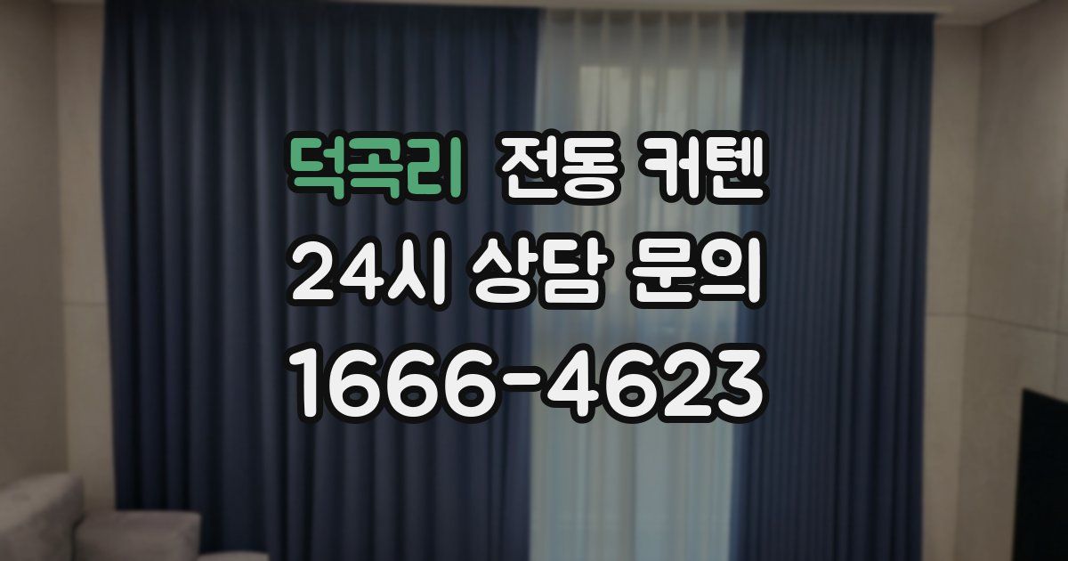덕곡리 전동 커텐