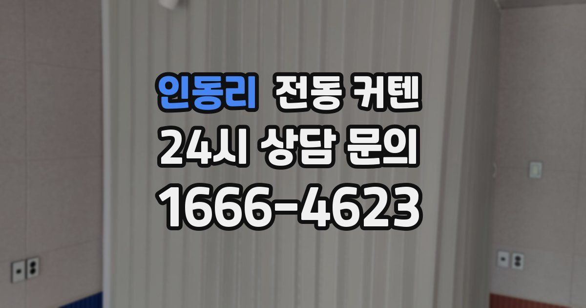 인동리 전동 커텐