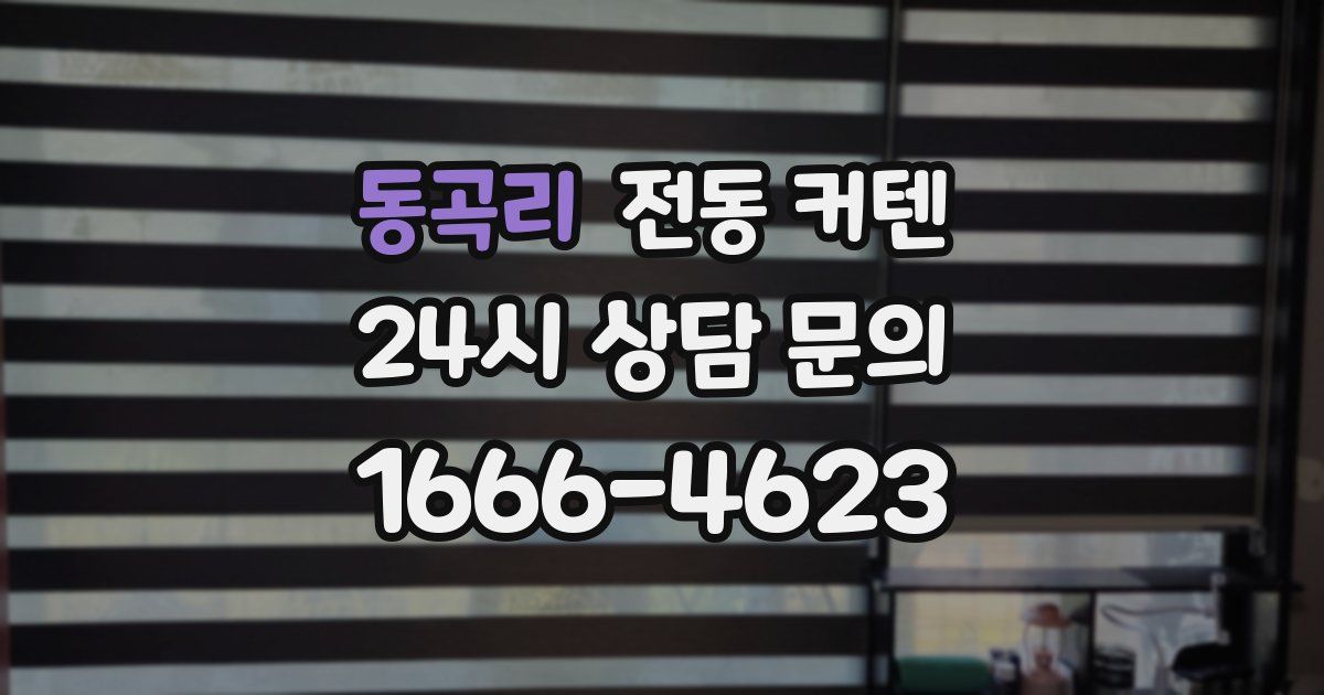 동곡리 전동 커텐