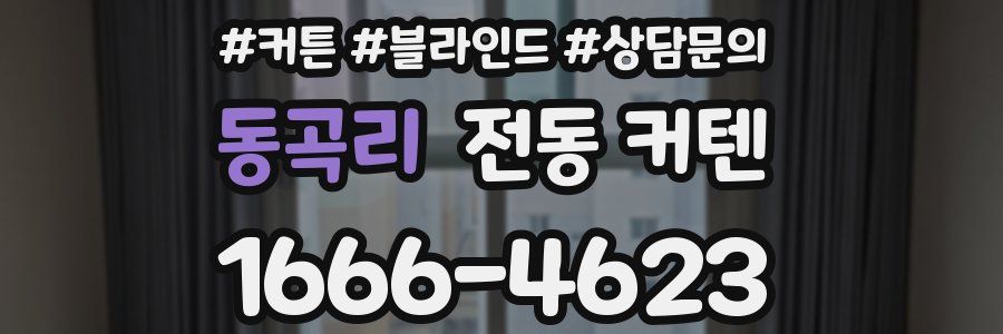 동곡리 전동 커텐