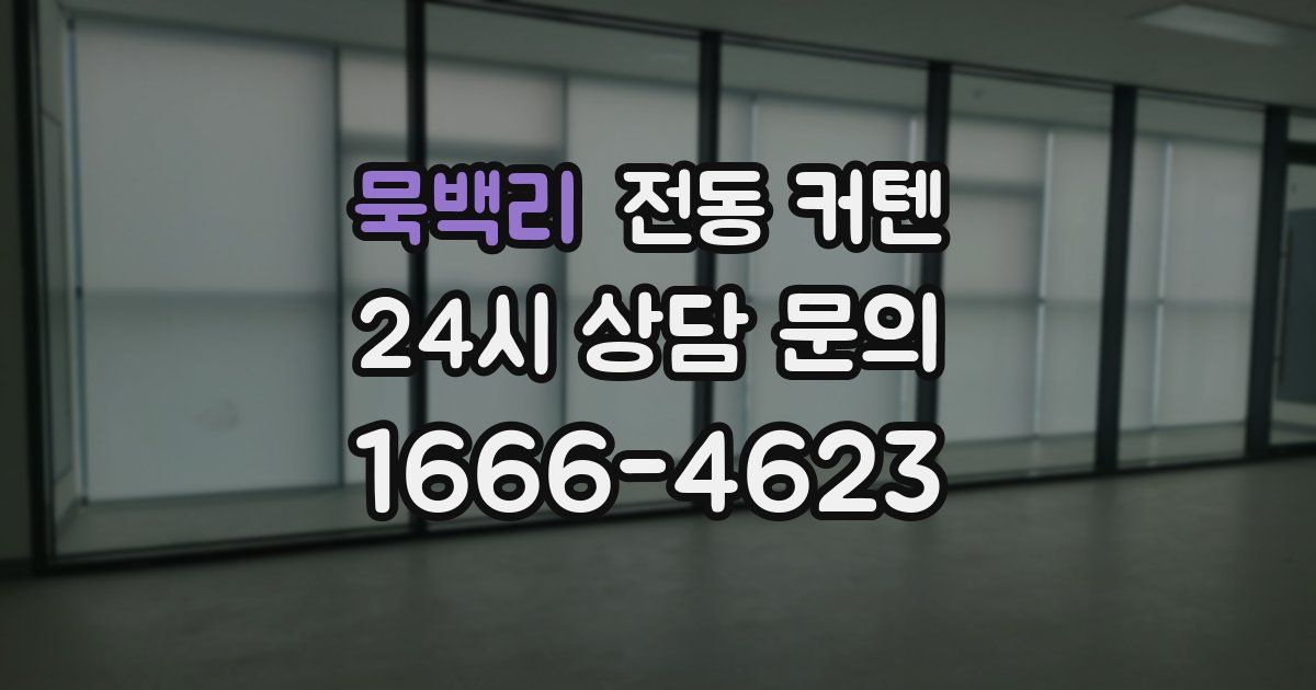 묵백리 전동 커텐