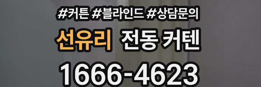 선유리 전동 커텐