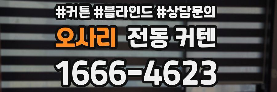 오사리 전동 커텐