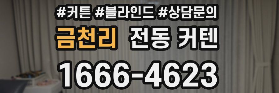 금천리 전동 커텐