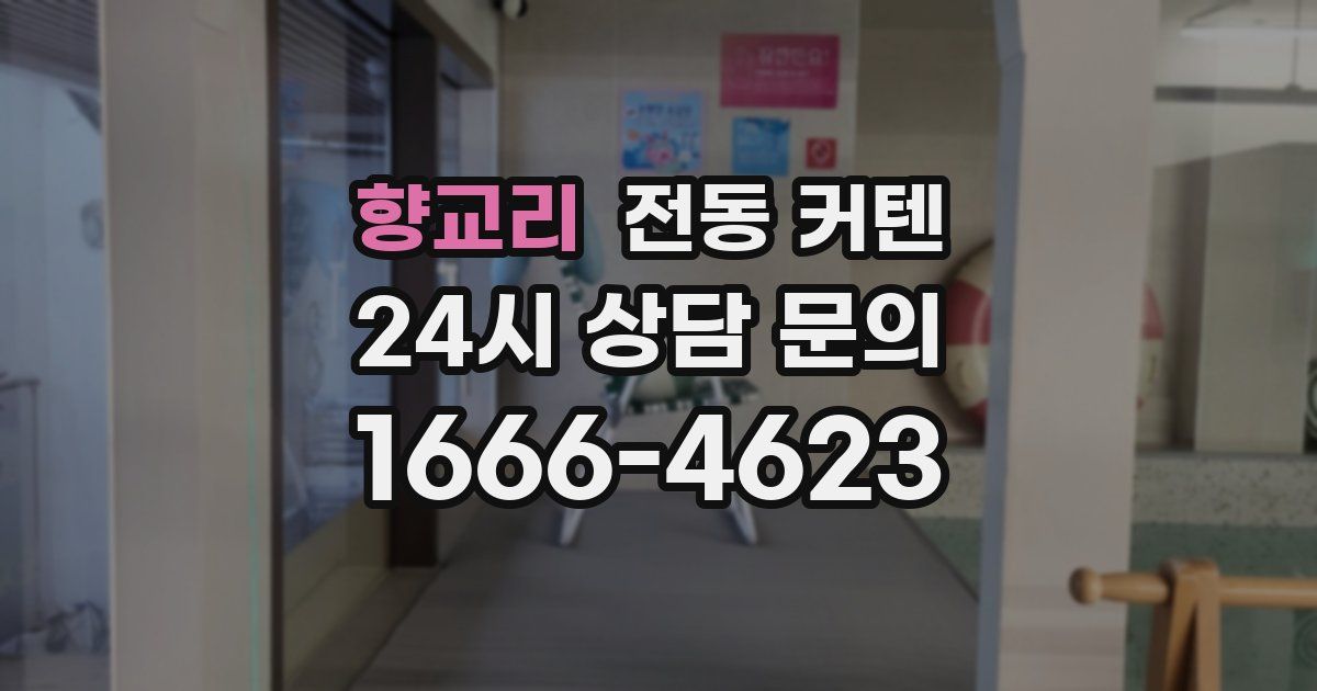 향교리 전동 커텐
