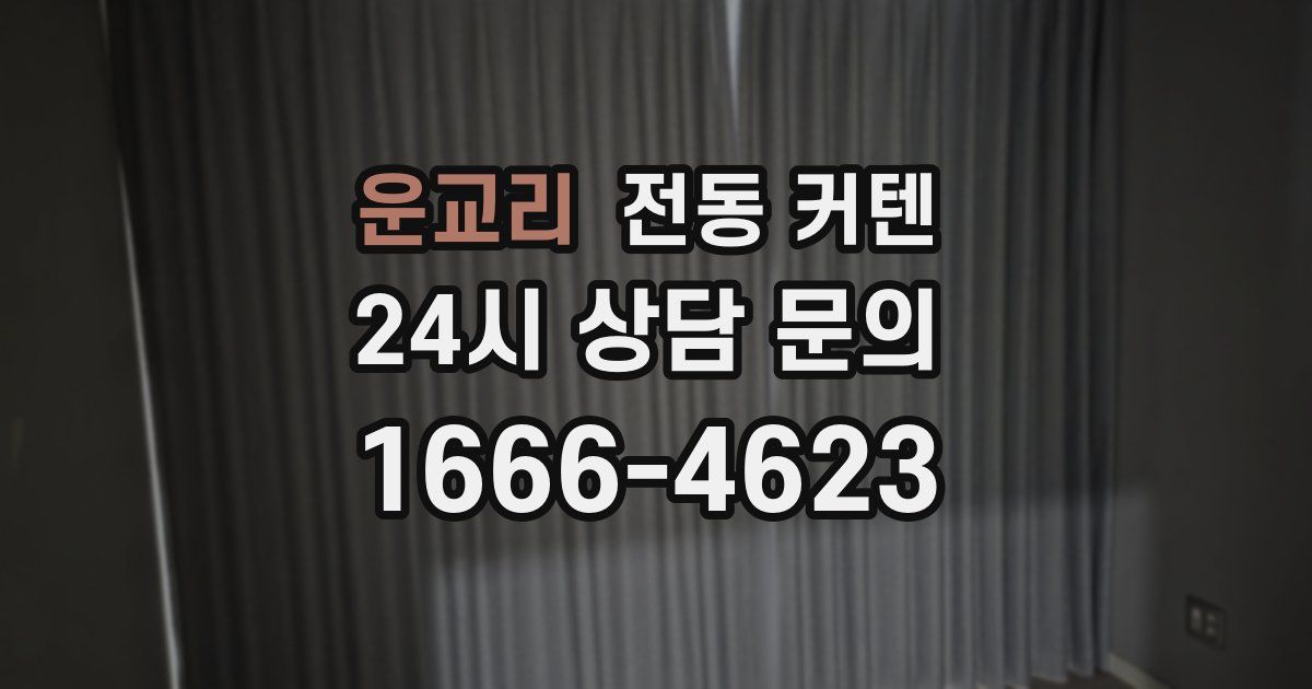 운교리 전동 커텐