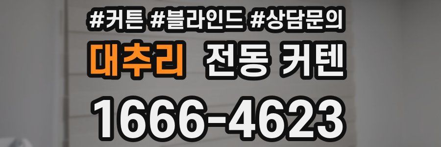 대추리 전동 커텐