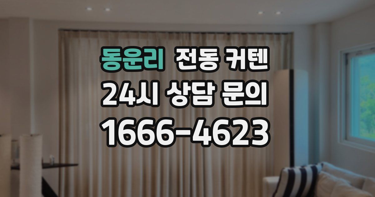 동운리 전동 커텐